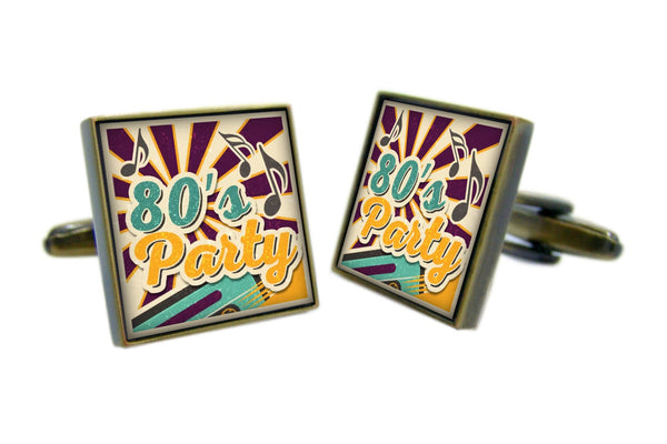 Vierkante Manchetknopen in 80's Stijl