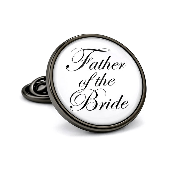 Revers Pin Father of the Bride - Antraciet