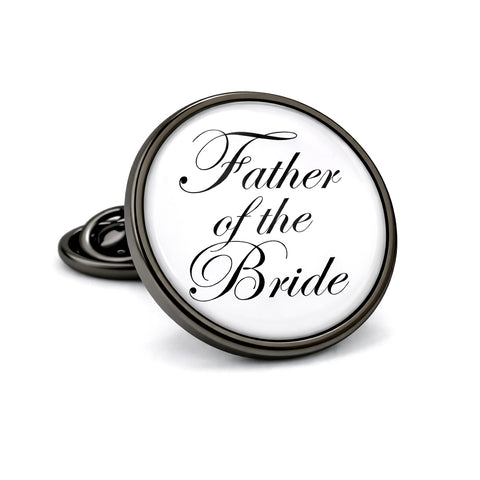 Revers Pin Father of the Bride - Antraciet