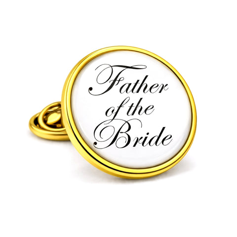 Revers Pin Father of the Bride - Goudkleurig