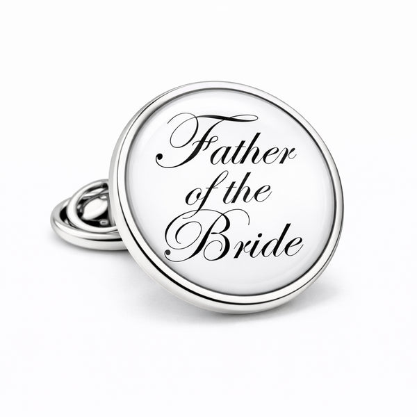 Revers Pin Father of the Bride - Zilverkleurig