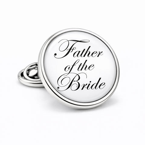 Revers Pin Father of the Bride - Zilverkleurig