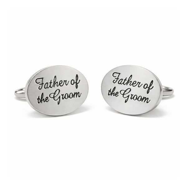 Manchetknopen Father of the groom Mat Staal
