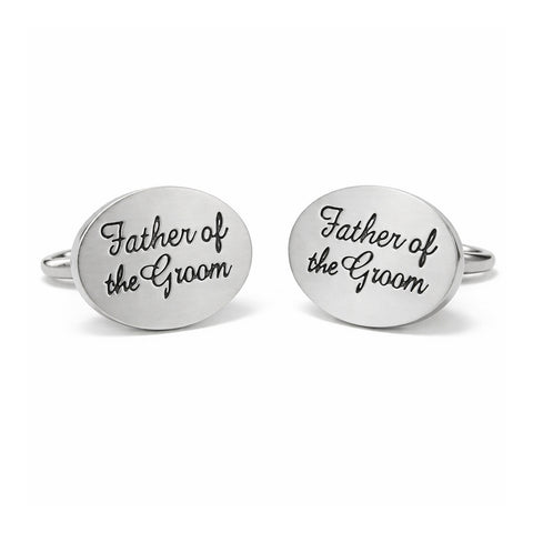 Manchetknopen Father of the groom Mat Staal