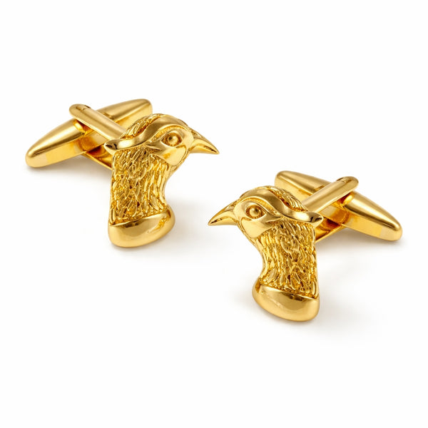 Manchetknopen Fazant Goud