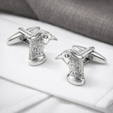 Manchetknopen Fazant Zilver