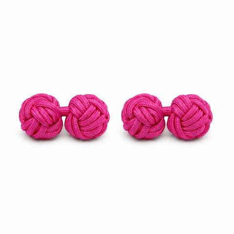 Bachelor Knots Manchetknopen – Roze Fuchsia