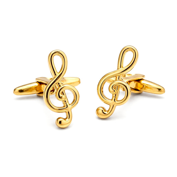 Manchetknopen G-Sleutel Goudkleurig