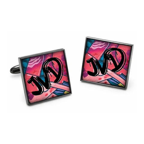 Manchetknopen Ontwerp zelf - Eigen tekst - Graffiti