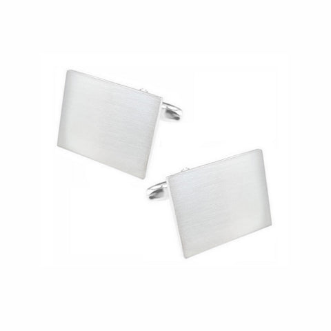 Zilveren Manchetknopen Rechthoek  - Sterling Zilver