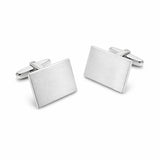 Zilveren Manchetknopen Rechthoek  - Sterling Zilver