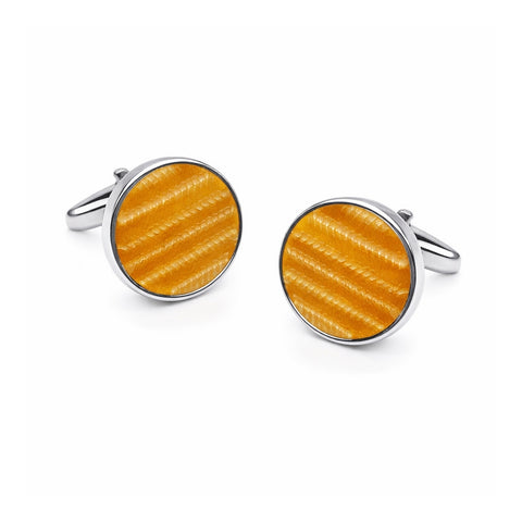 Manchetknopen Boston okergeel