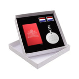 Holland 3-delige Giftset Nederlandse driekleur | Manchetknopen, Creditcardhouder en Sleutelhanger