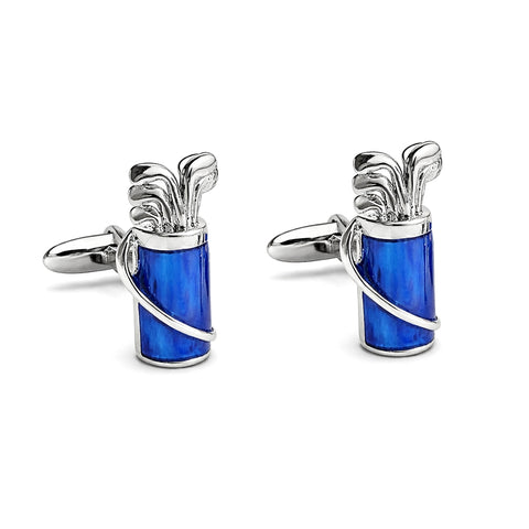 Manchetknopen Golftas met clubs