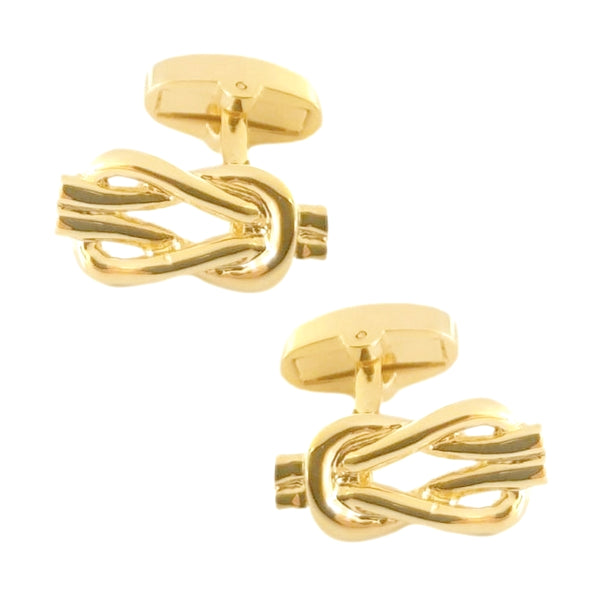 Manchetknopen Liefdesknoop - Goudkleurig
