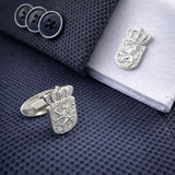 Zilveren Gulden Manchetknopen - Nederlandse Leeuw