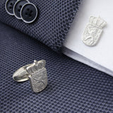 Zilveren Gulden Manchetknopen - Nederlandse Leeuw