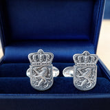 Zilveren Gulden Manchetknopen - Nederlandse Leeuw