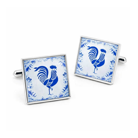 Manchetknopen Haan Delfts Blauw