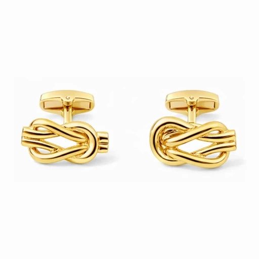 Manchetknopen Liefdesknoop - Goudkleurig