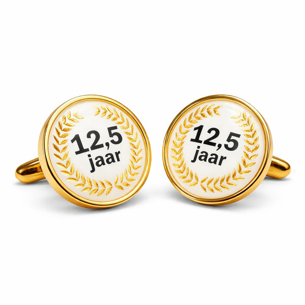 Manchetknopen 12,5 Jarig Jubileum