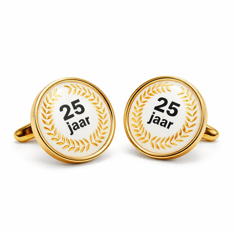 Manchetknopen 25 Jarig Jubileum
