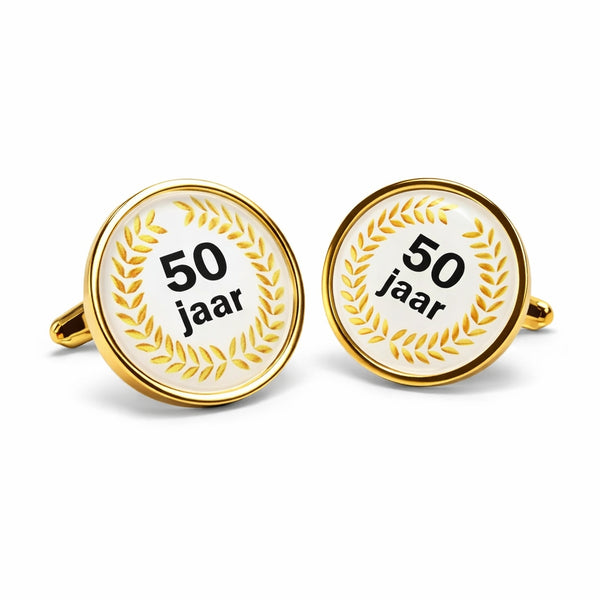 Manchetknopen 50 Jarig Jubileum