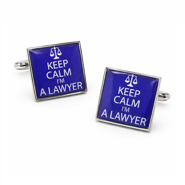 Manchetknopen Recht Keep Calm I'm A Lawyer