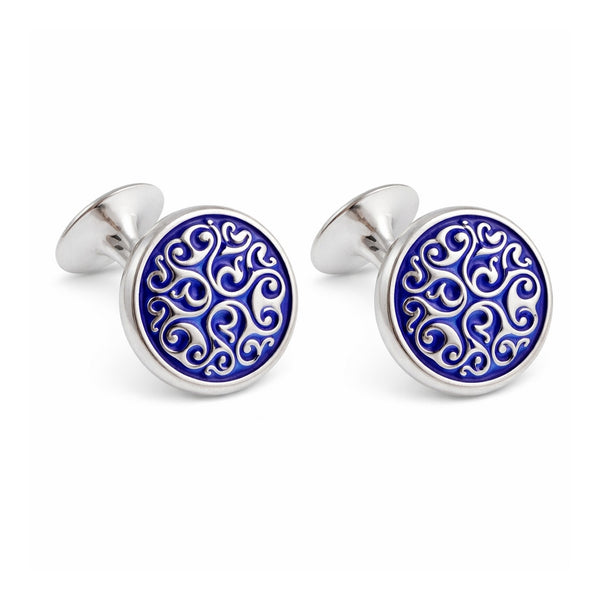 Manchetknopen Keltisch Blauw