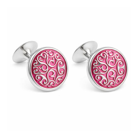 Manchetknopen Keltisch Roze