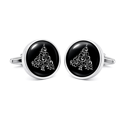 Manchetknopen Kerstboom