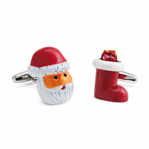 Manchetknopen Kerstman & Kerst sok