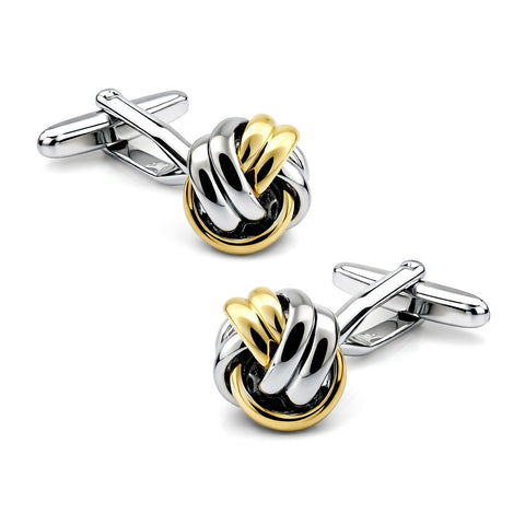 Manchetknopen Classic Rope 2 banen Bi-Color