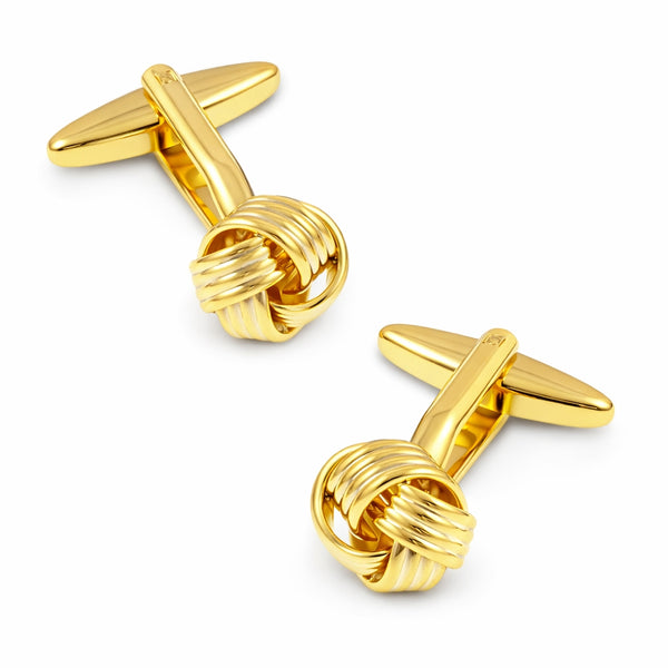 Manchetknopen Classic Rope Goud 4 Banen