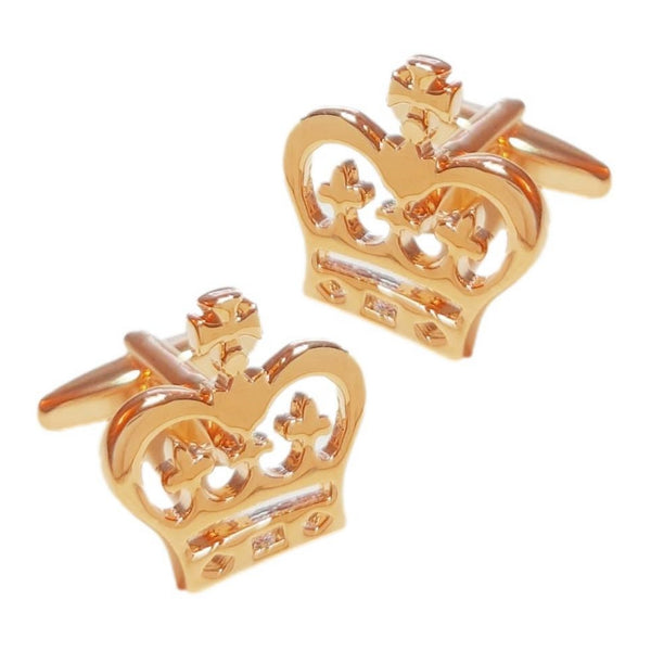 Manchetknopen Kroon Goudkleurig