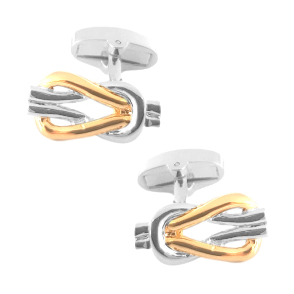 Manchetknopen Liefdesknoop - Bicolor