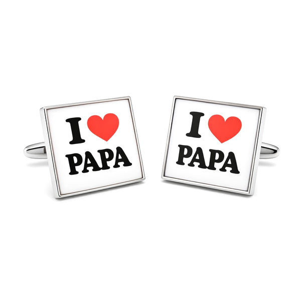 Manchetknopen I Love Papa