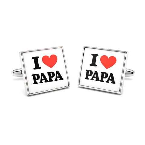 Manchetknopen I Love Papa