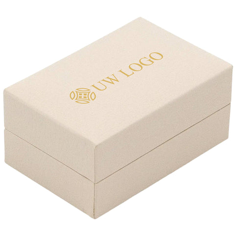 Luxe Sieradendoosjes met Eigen Logo – Kunstleer - Crèmekleur