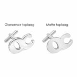 Manchetknopen met uw Initialen - Handgemaakt van Sterling Zilver