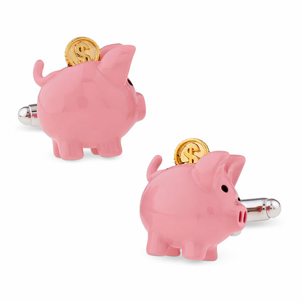 Manchetknopen Roze Spaarvarken