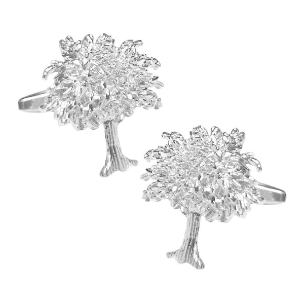 Manchetknopen Boom zilverkleurig