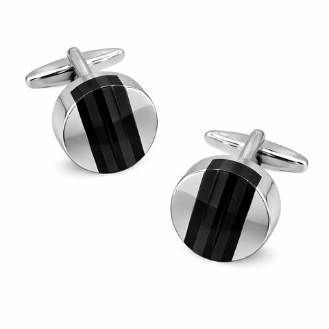 Manchetknopen Black lines