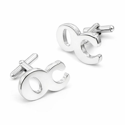 Manchetknopen met uw Initialen - Handgemaakt van Sterling Zilver