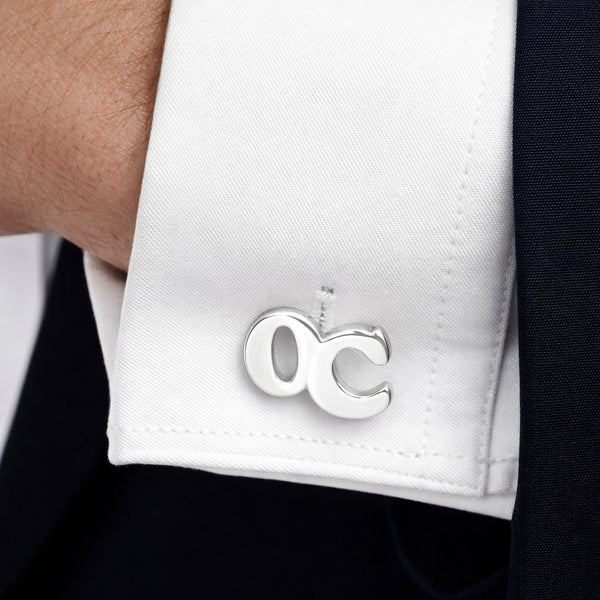 Manchetknopen met uw Initialen - Handgemaakt van Sterling Zilver