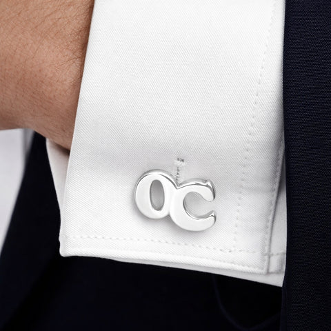 Manchetknopen met uw Initialen - Handgemaakt van Sterling Zilver