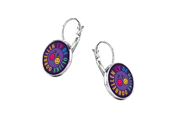 Carnavalslogo Oorbellen: Perfecte Bedrukking