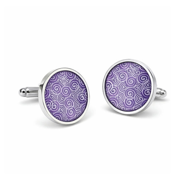 Manchetknopen Paarse Twirl