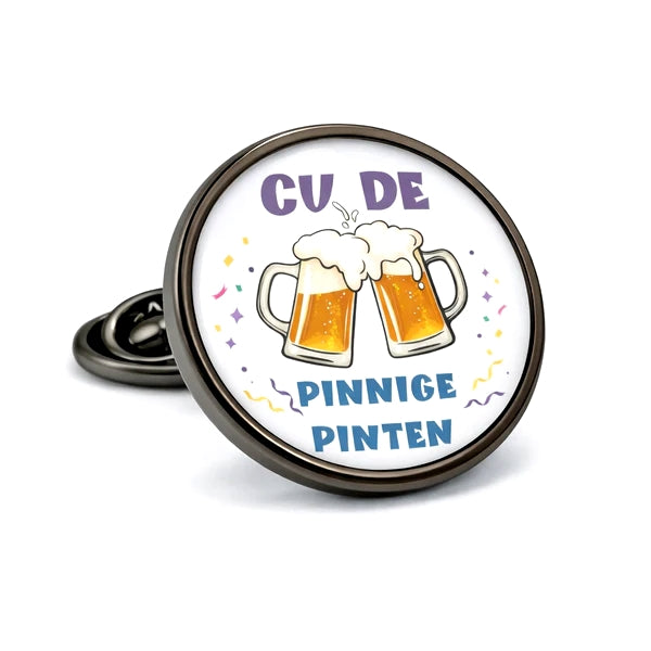 Reverspin met Carnavals Verenigingslogo - Antracietkleurig