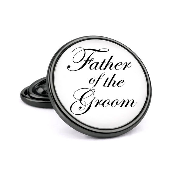 Revers Pin Father of the Groom - Antraciet